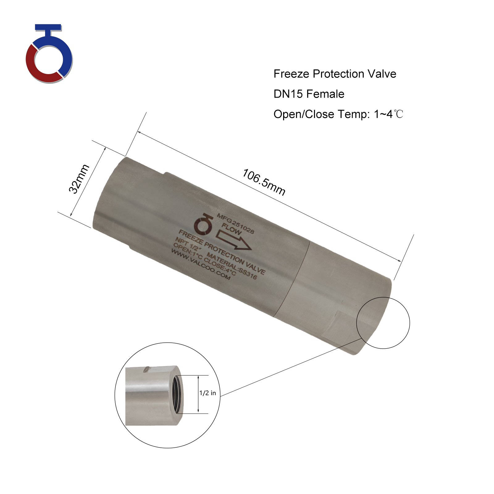 FP68 Freeze Protection Valve - Image 2